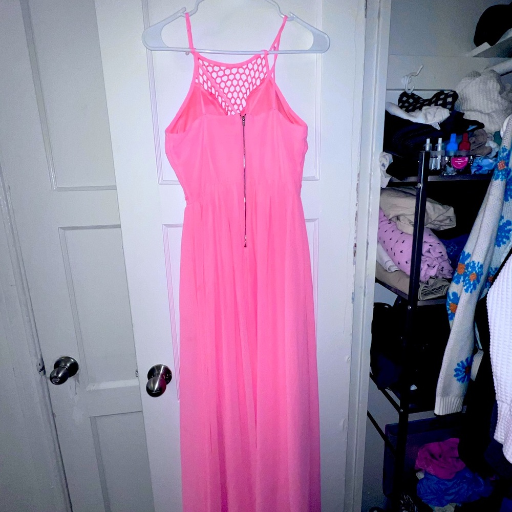 Long pink dress